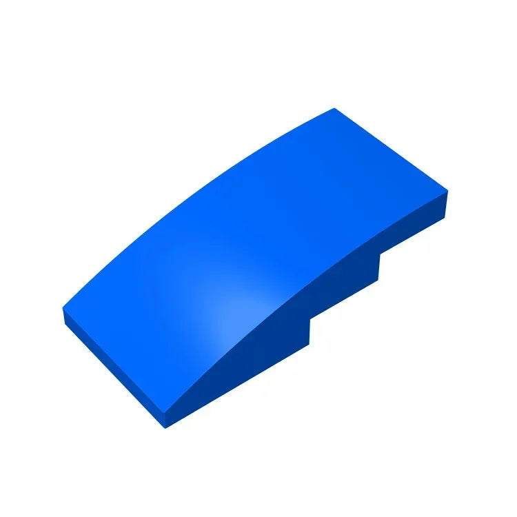 Slope, Curved 4 x 2 Building Block (Gobricks GDS-660) | Compatible with Lego 93606 Par close-up view