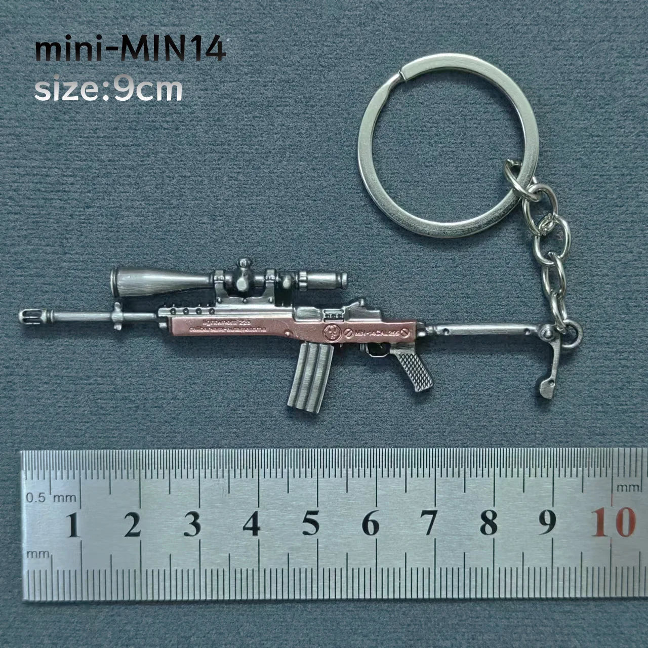Mini Keychain Pendant Peace Elite 98k Alloy Gun Model PUBG Battlefield Boy Toy Handso alternate view