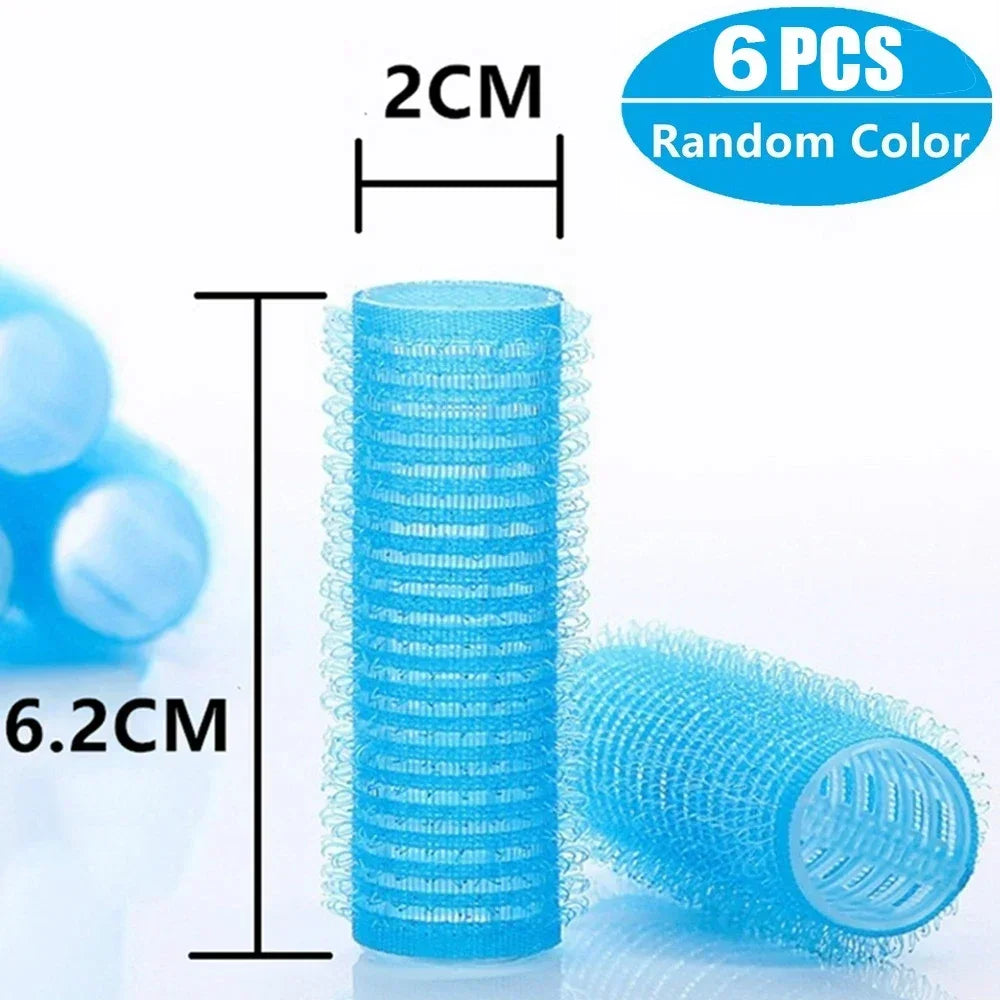 Self-Grip Hair Rollers Heatless Hair Curlers | No Heat DIY Styling Tool for Volume an lifestyle view