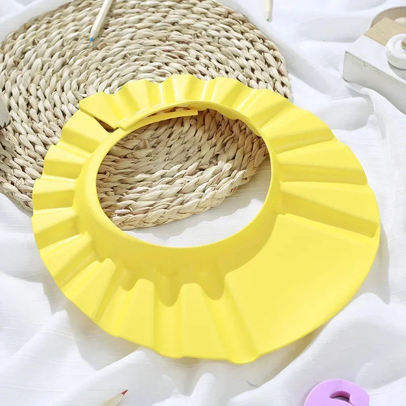 Adjustable Baby Shower Cap - Soft Bathing Hat for Kids with Ear Protection, Gentle Hair Wash Shield (0-4 Years)