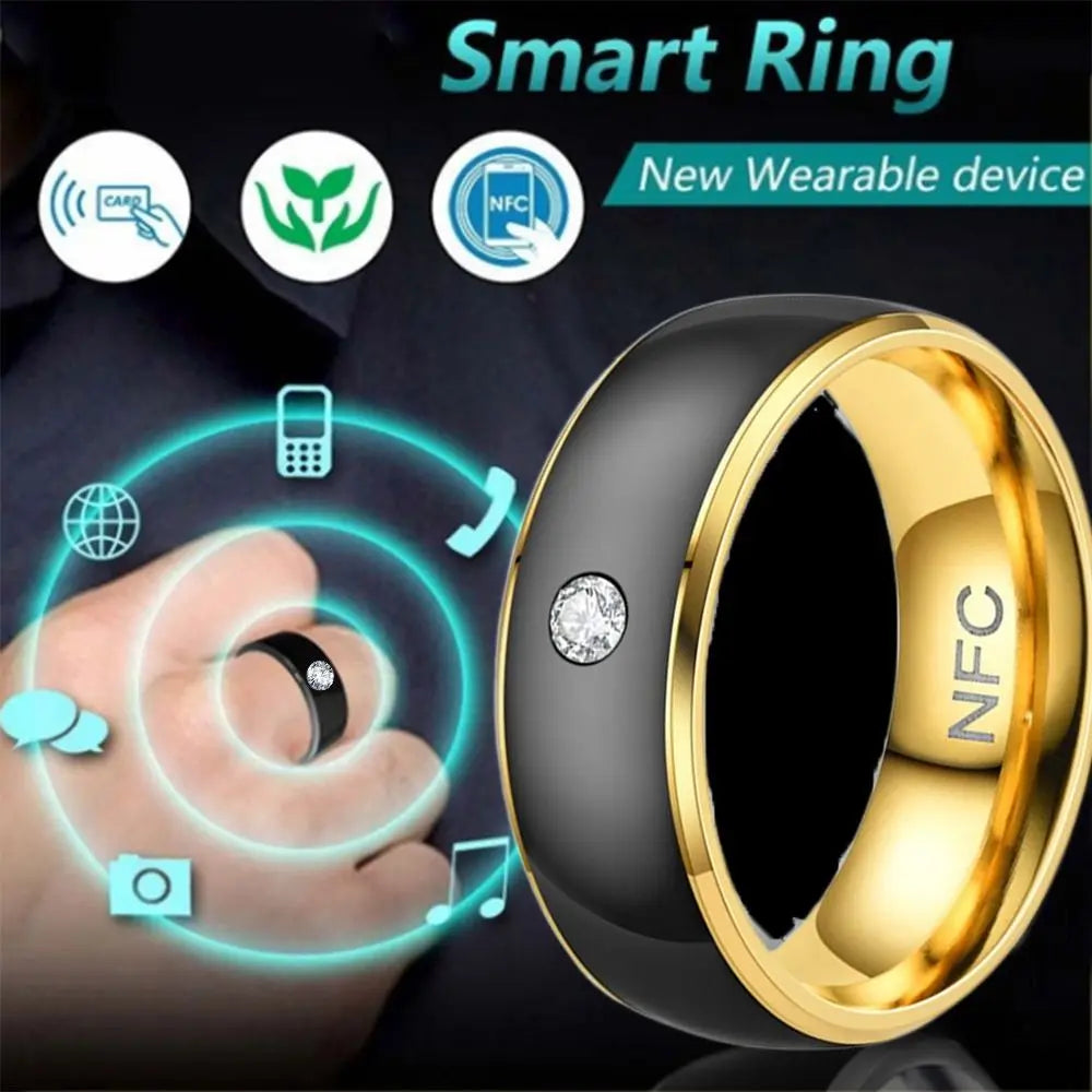 Stainless Steel NFC Smart Ring Magic Wear Multifunctional NFC Finger Ring Wearable Connect Waterproo