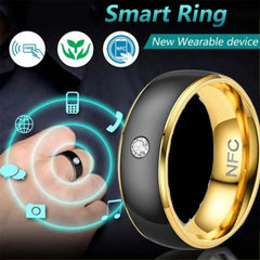 Stainless Steel NFC Smart Ring Magic Wear Multifunctional NFC Finger Ring Wearable Connect Waterproo
