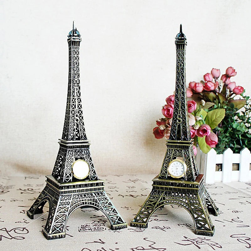 Mini Paris Eiffel Tower Model Desk Figurine Statue Crafts Souvenir Alloy