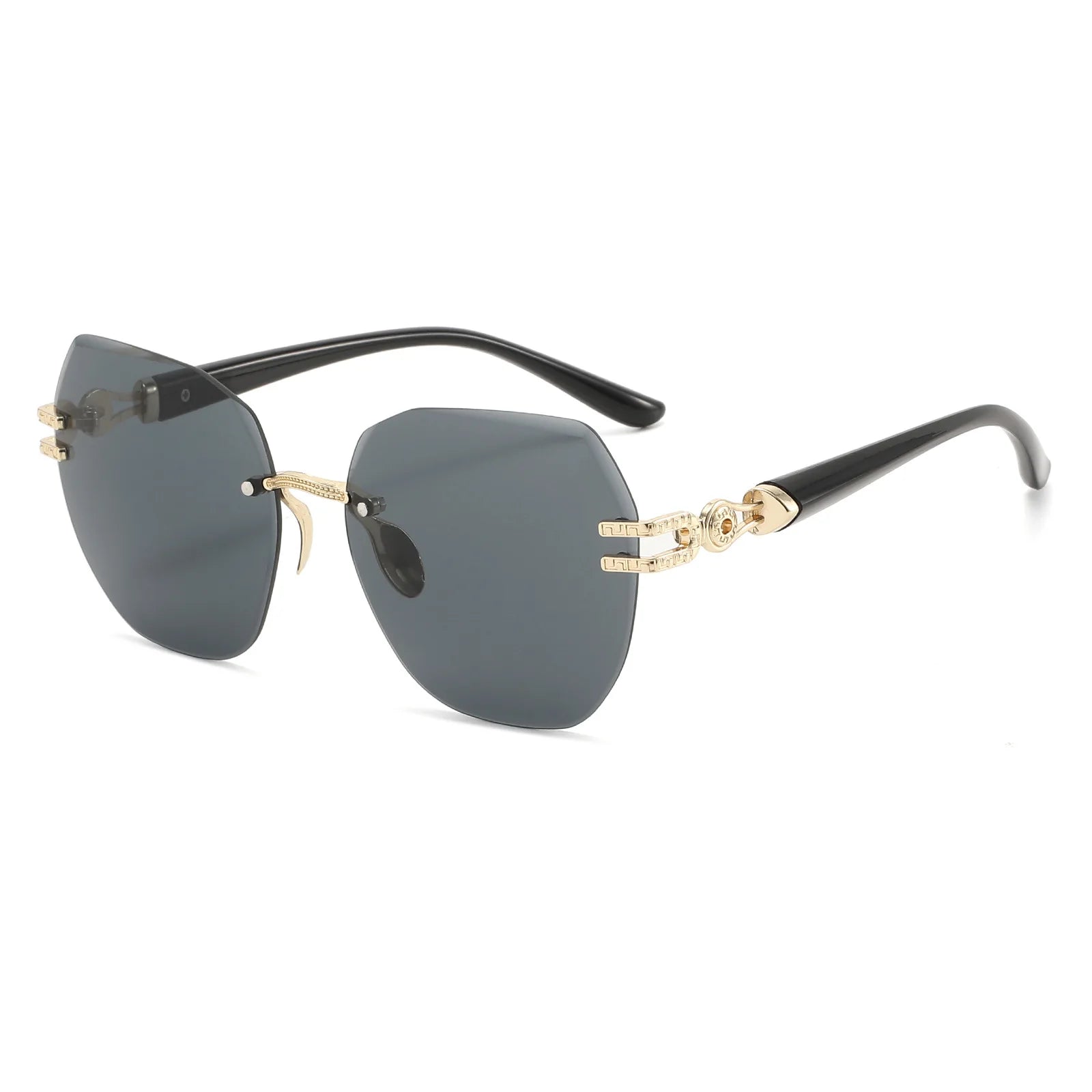 New Model Frameless Sunglasses - Best-selling Large Frame Trendy Street Photography Unframed Sunglasses
