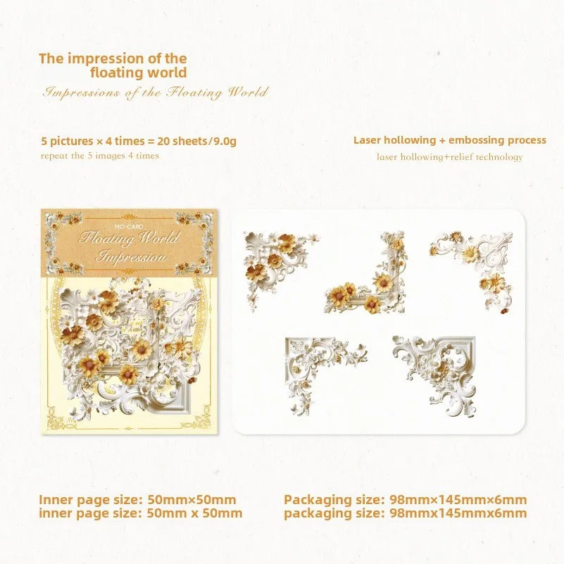 20 Pcs Decorative Paper Set | DIY Scrapbooking and Junk Journal Supplies alternate view