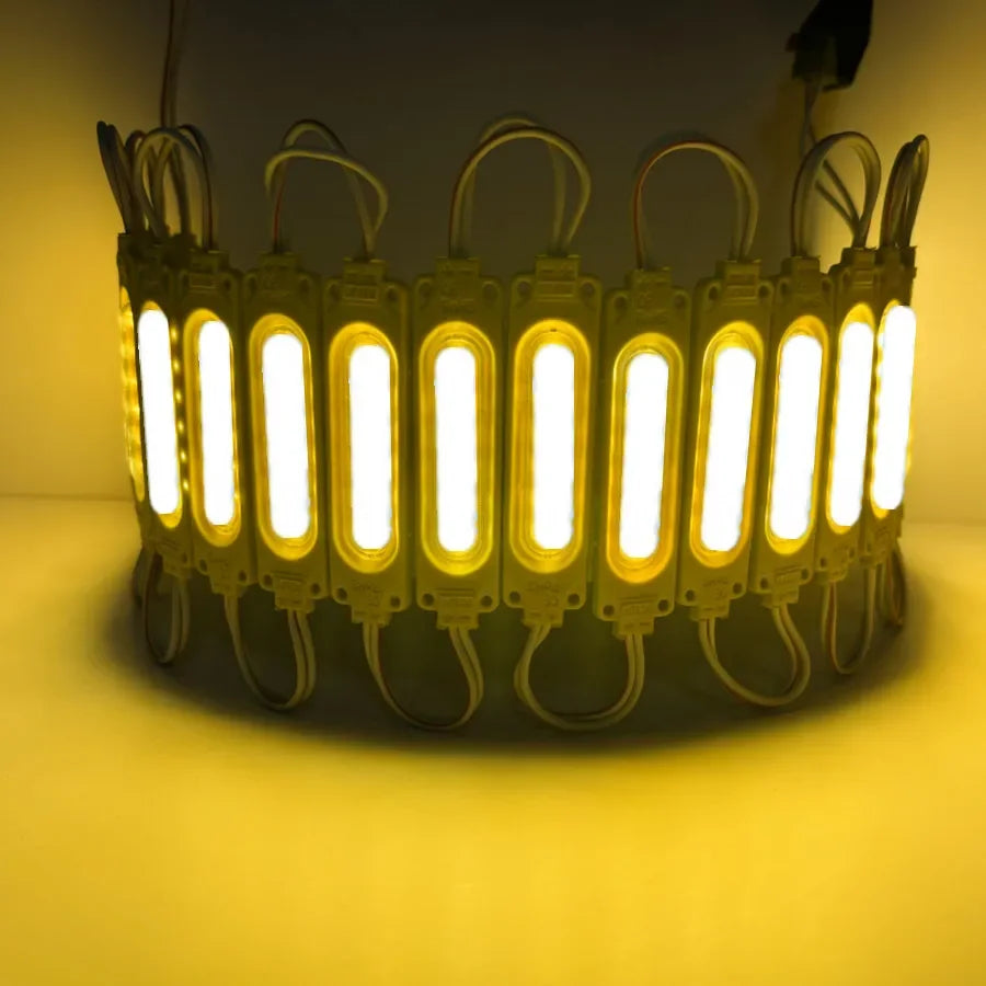 Wholesale 10PCS/lot 12V Multicolour Led Modules COB Light Backlight Shop Banner Water lifestyle view