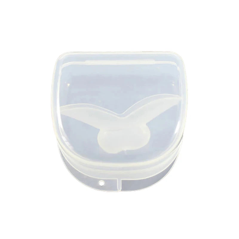 Anti Snoring Mouthpiece | Medical Silicone Tongue Retaining Breathing Aid close-up view