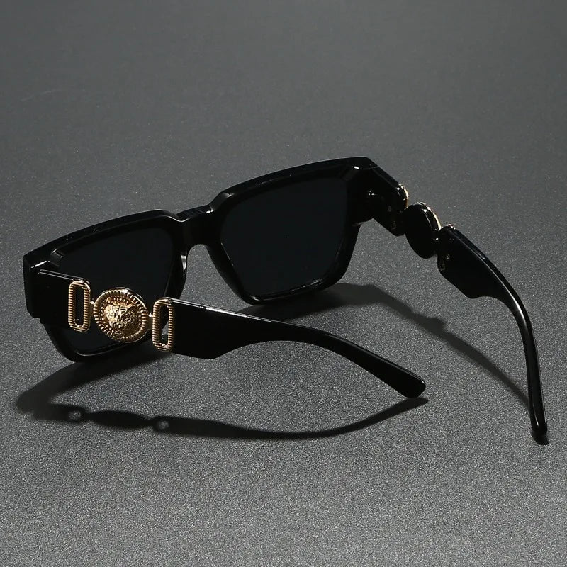 Square Leopard Print Sunglasses | UV400 Protection Travel Sunglasses alternate view