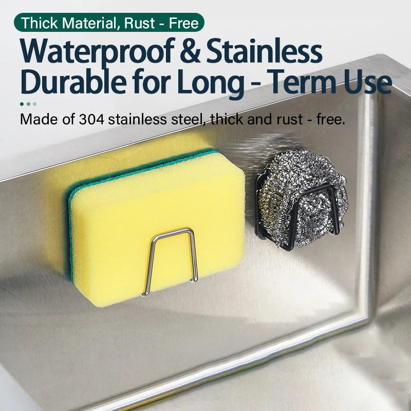 Kitchen Sink Sponge Holder Stainless Steel Sponge Holder Kitchen Sponge Holder Sink Acce detail view