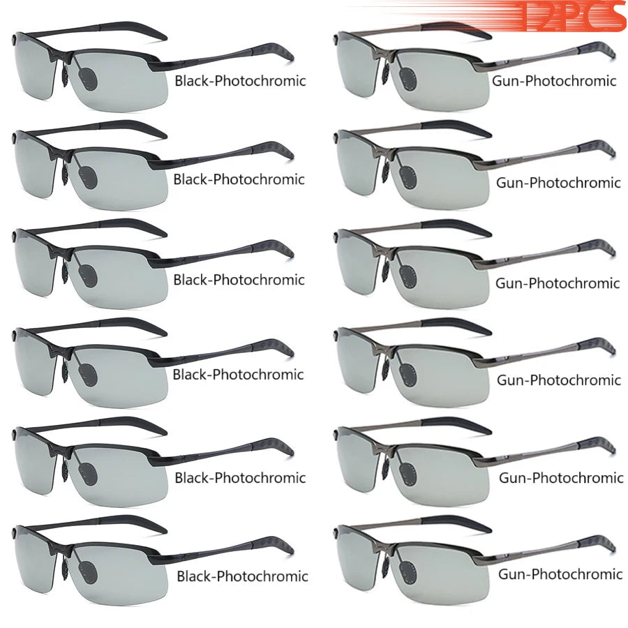 Sunglasses Driving Fishing Chameleon Glasses Change Color Sun Glasses Day Night Vision U detail view
