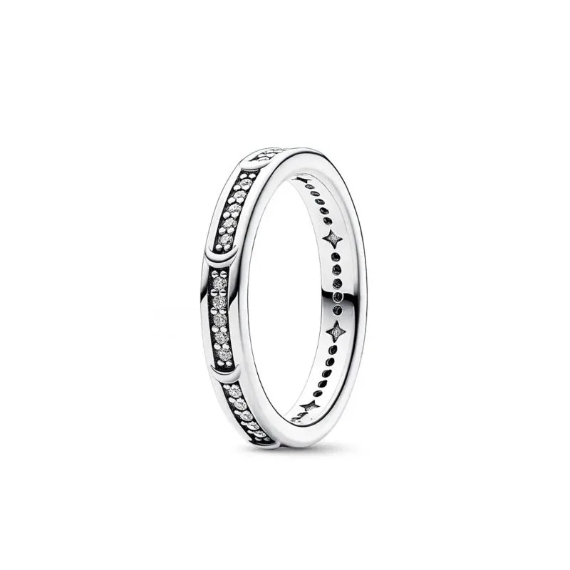 925 Sterling Silver Elevated Red&Pink&Blue&White Square Ring Lover's Holiday Gift J additional angle