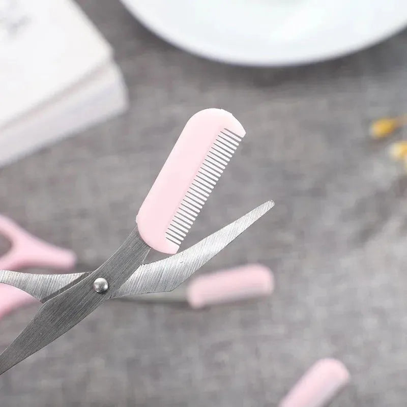 Stainless Steel Eyebrow Trimming Scissors detail view