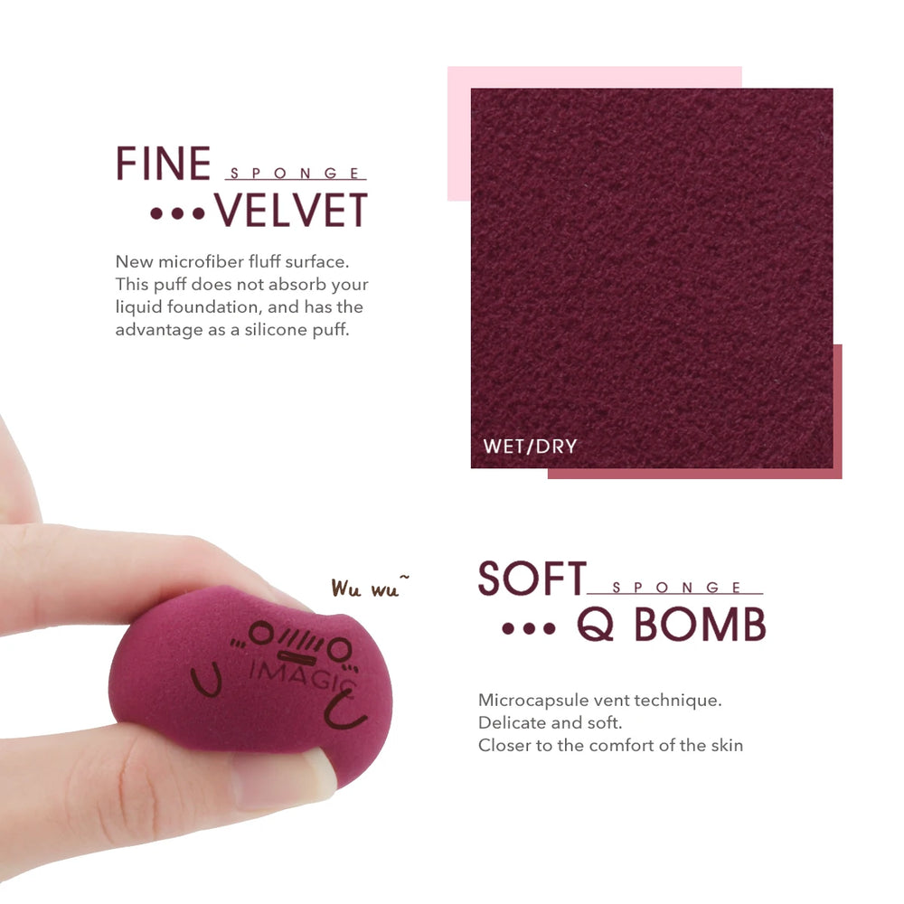IMAGIC Makeup Sponge Puff Professional Cosmetic Puff for Foundation Beauty Cosmetic M alternate view