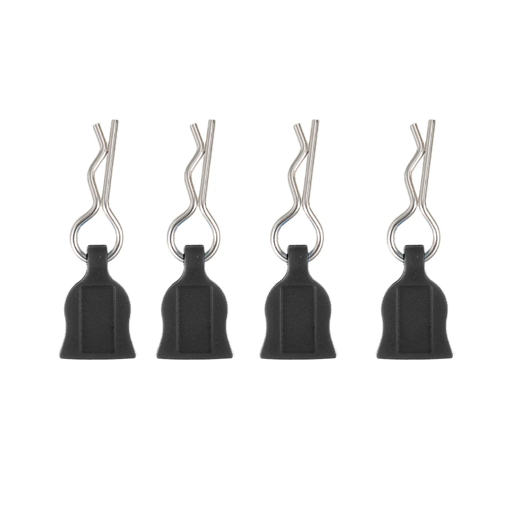 4/12pcs Metal R-type Car Shell Body Fixed Clips Pin with Tab for Axial SCX10 TRX-4 MJ alternate view