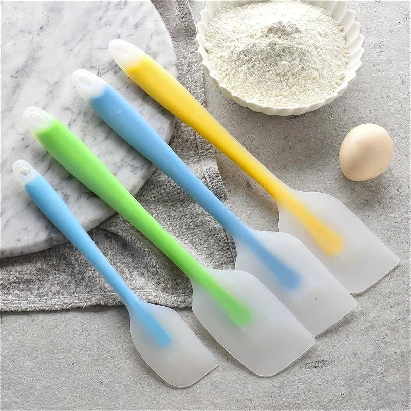 Translucent Silicone Spatula Set | Heat Resistant Kitchen Baking Scraper lifestyle view