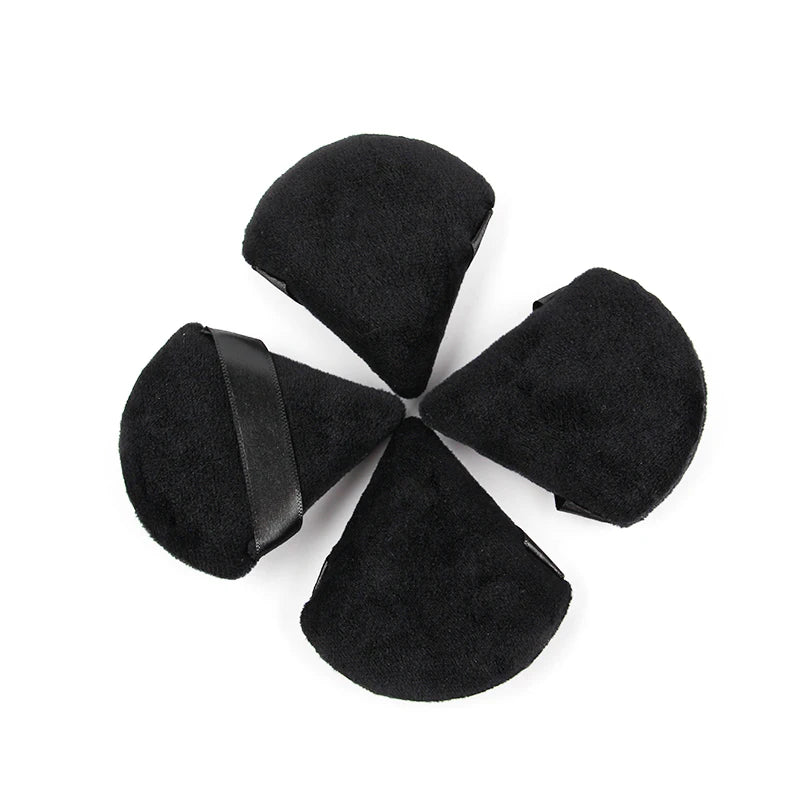 1/2/4pcs Triangle Powder Puff Soft Velvet Facial Makeup Sponge Puff Mixer Beauty Foundat detail view