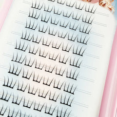 Large Capacity Korean Style Eyelashes Clusters | Dense DIY Mink Lashes for Eye Enlarge close-up view