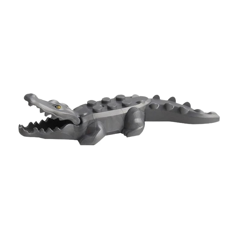 Marine Tier Bausteine Set | Krokodil Wal Hai Oktopus Schlange Dinosaurier Spielzeug