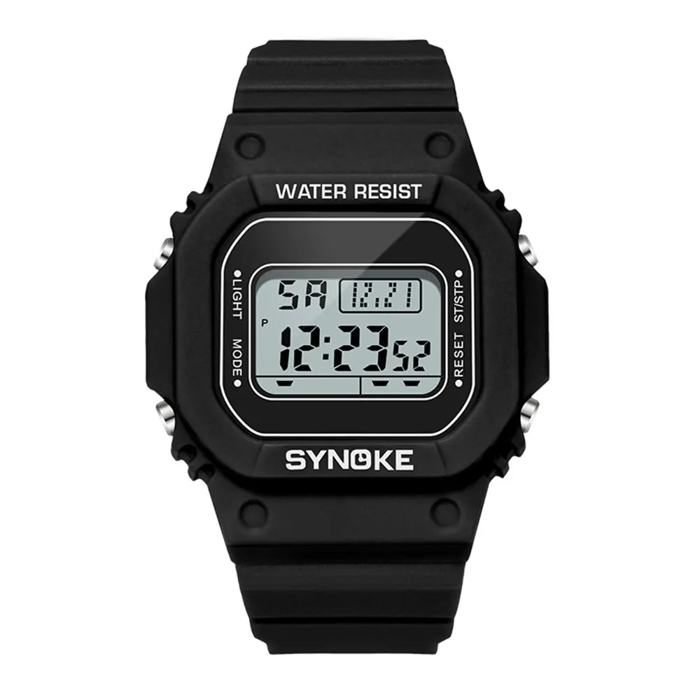 SYNOKE Outdoor Military Digital Watch For Men Fashion Retro Men Watch Sports Waterp additional angle