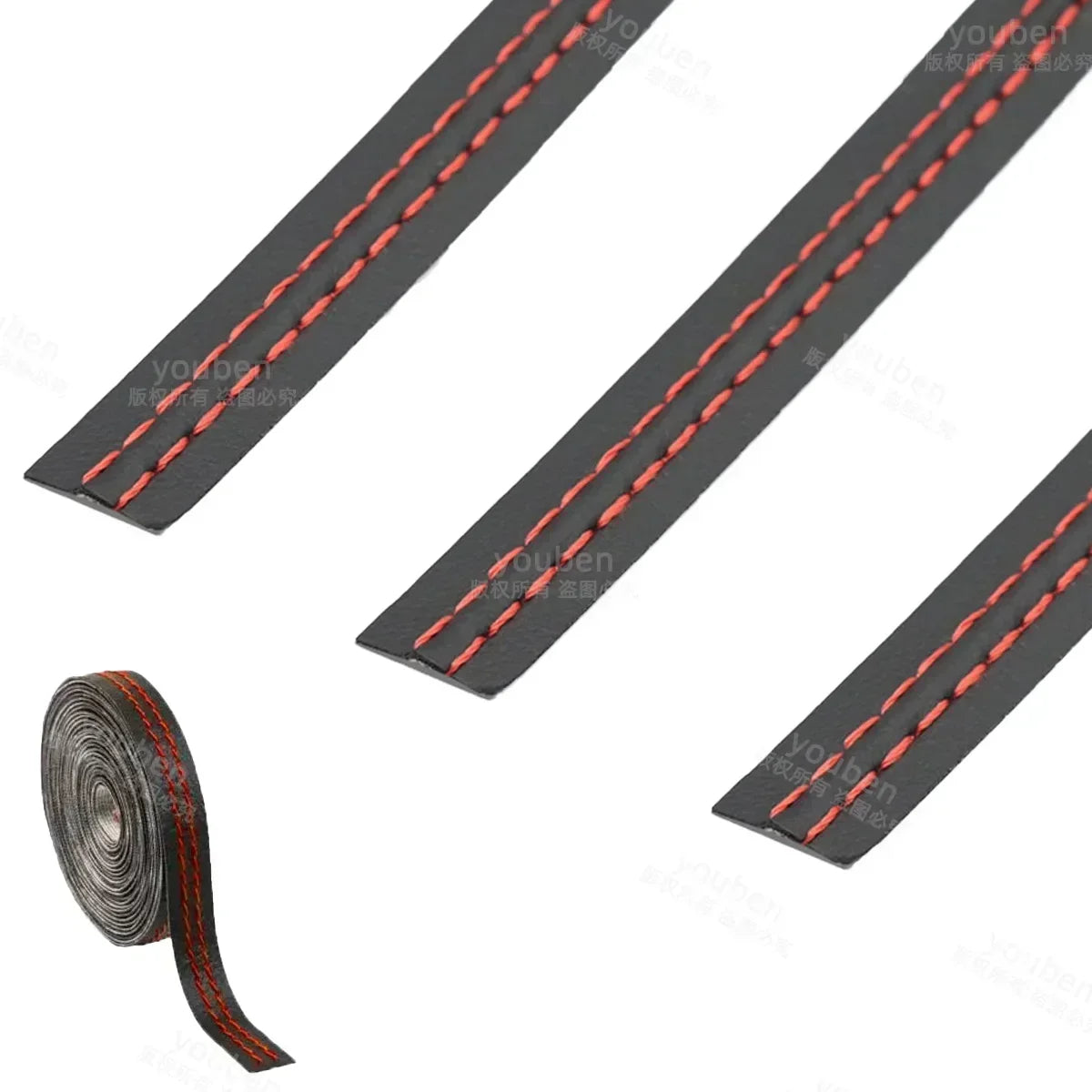 2m/8m Car Self-adhesive Moulding Trim Car Interior Dashboard Leather Decoration Line DIY Braid Strip Car Style Decoration