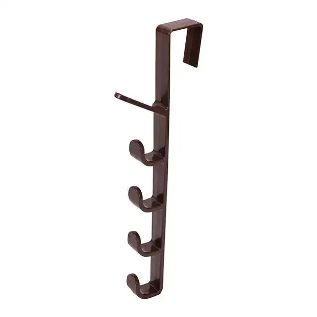 Behind the Door Coat Hook Hanger Storage Rack close-up view