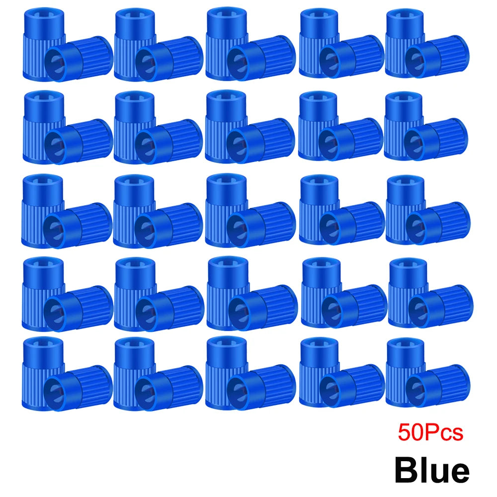 Plastic Tire Valve Caps Built-in Valve Core Remover Tool Universal Stem Covers for Ca alternate view