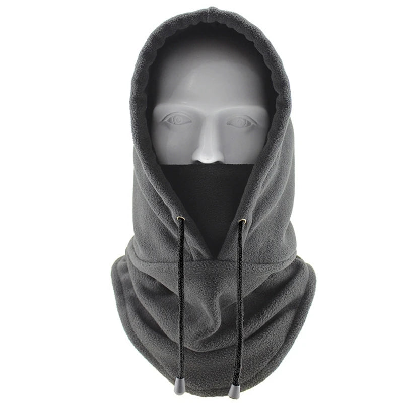 Winter Thermal Neck Warmer | Windproof Fleece Balaclava for Skiing and Cycling close-up view
