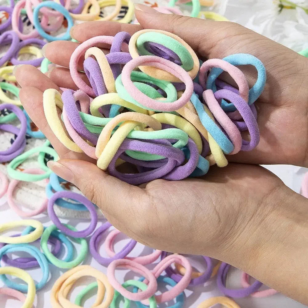 30-200 pieces of women's hair accessories, basic headband, headband tie, ponytail h additional angle