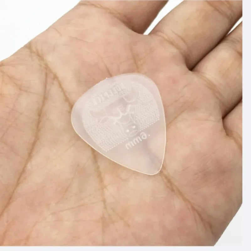 12pcs Bull Head 0.6mm Guitar Pick Super Durable Nylon Non-slip Design Mediator Acoust lifestyle view