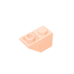 Gobricks GDS-597 Slope, Inverted 45 2x1 | Compatible Building Block for DIY close-up view