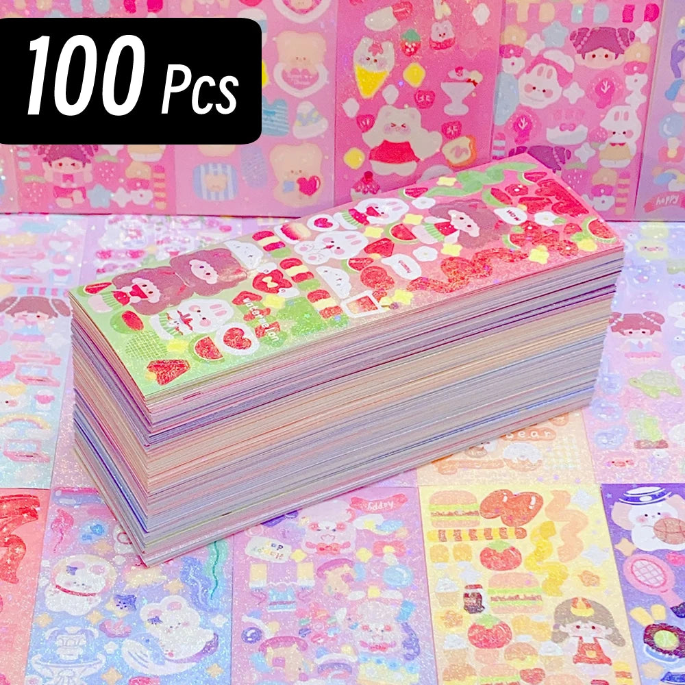 200p Kawaii Stickers for Kids Cute Stationary Aesthetic Diary Decoration Art Supplies alternate view