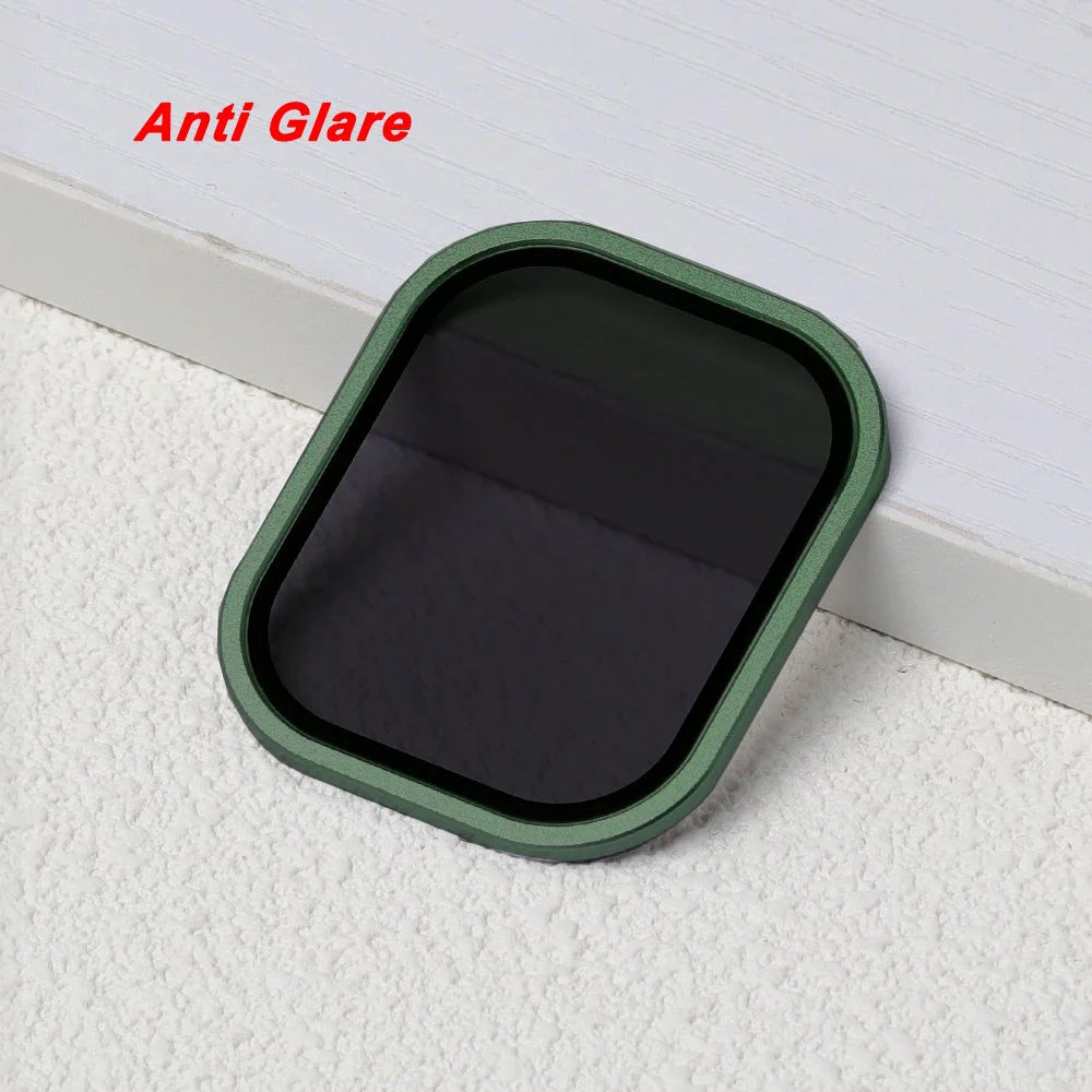 Tempered Glass For Apple Watch band ultra 49mm Screen Protector Anti-Scratch Glare HD Full Film Metal Bumper iWatch Ultra 49mm
