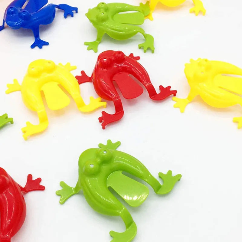 10/20Pcs Jumping Frog Bounce Fidget Toys For Novelty Assorted Stress Reliever Toys For close-up view