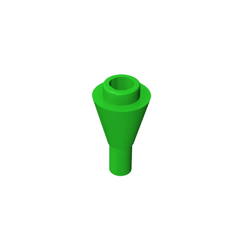 Gobricks GDS-1138 Cone 1 x 1 Inverted with Bar | Building Block for DIY Creations additional angle