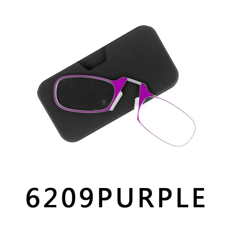 Nose Clip Reading Glasses Man High Quality Men Portable Foam Nose Glasses for Seniors alternate view