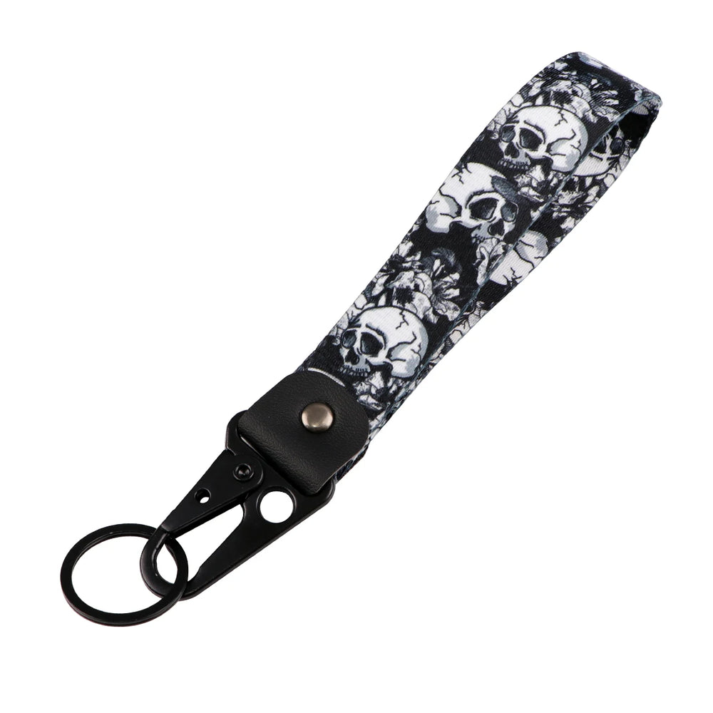 Skeleton Car Keychain | Scary Key Ring Jewelry for Men Women Motorcycle Lanyard Hallo alternate view
