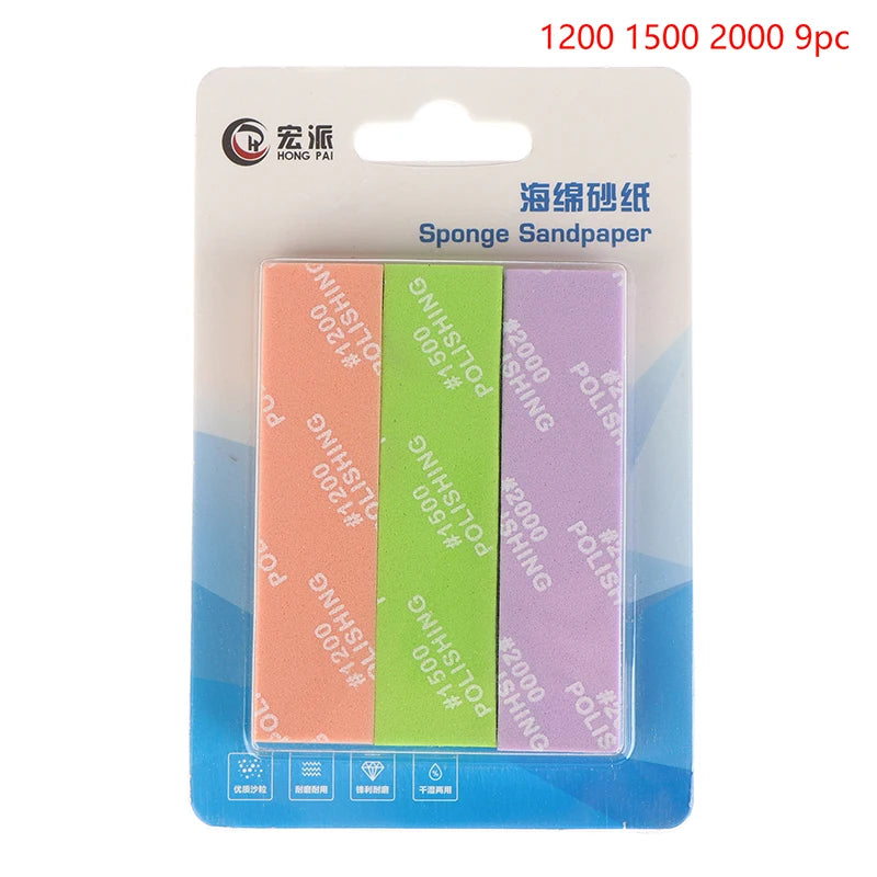 9Pcs Semi-rigid Sanding Sticks for Model Making | Plastic Model Polishing Tool Set lifestyle view