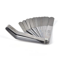 1 set for 16 Blades Feeler Gauge 0.05 to 1mm Thickness Curved Stainless Steel Gap Metric detail view