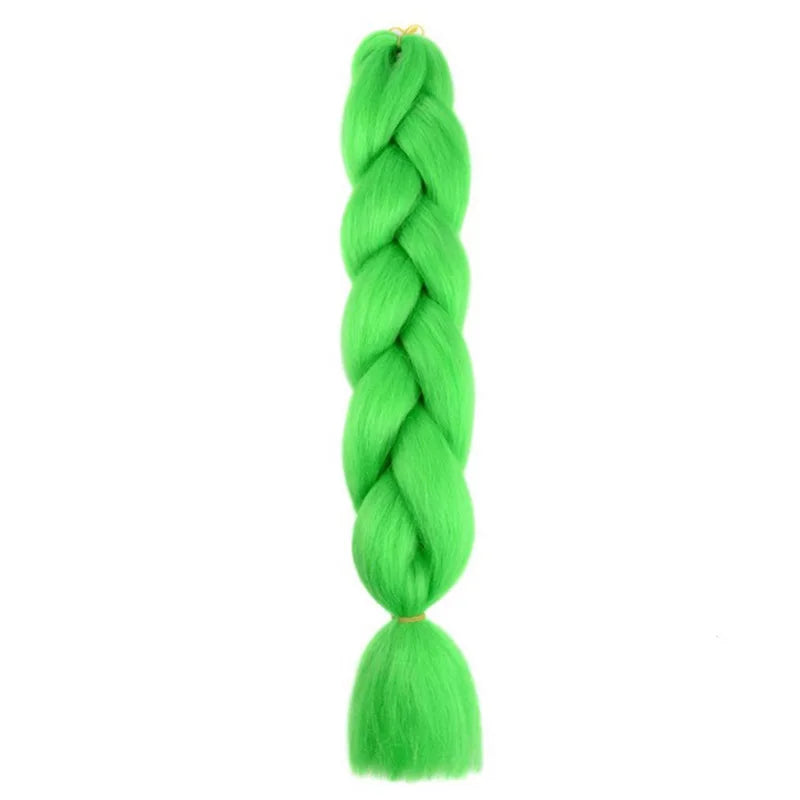 Synthetic 24Inch Jumbo Braids Extensions Long Yaki Straight Braiding Hair Afro Ombre alternate view