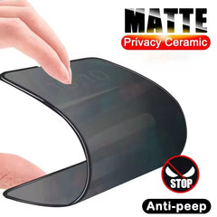 Matte Ceramic Privacy Screen Protectors For Samsung S25 S24 Ultra S26 A56 A57 A37 A07 A16 A36 S23 Plus S22 A55 A54 A35 A17 A16