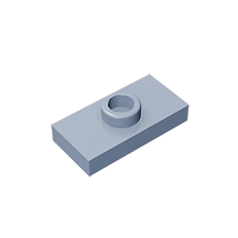 Gobricks PLATE 1X2 W. 1 KNOB | Modified Building Block Compatible with Lego 15573 close-up view