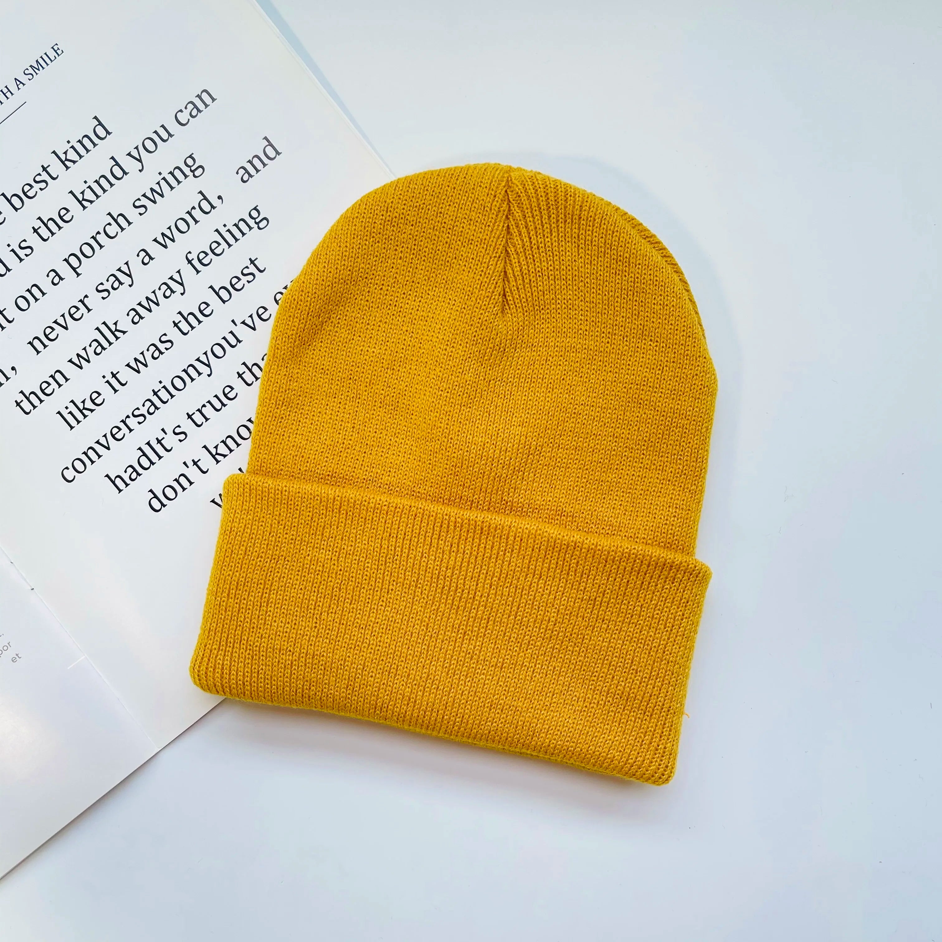 MLFO Colorful Knit Beanie with Ear Flaps | Unisex Winter Hat additional angle