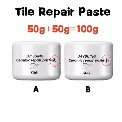 White Porcelain Repair Kit | Ceramic Repair Paste for Tubs, Tiles, Toilets, and Sinks detail view