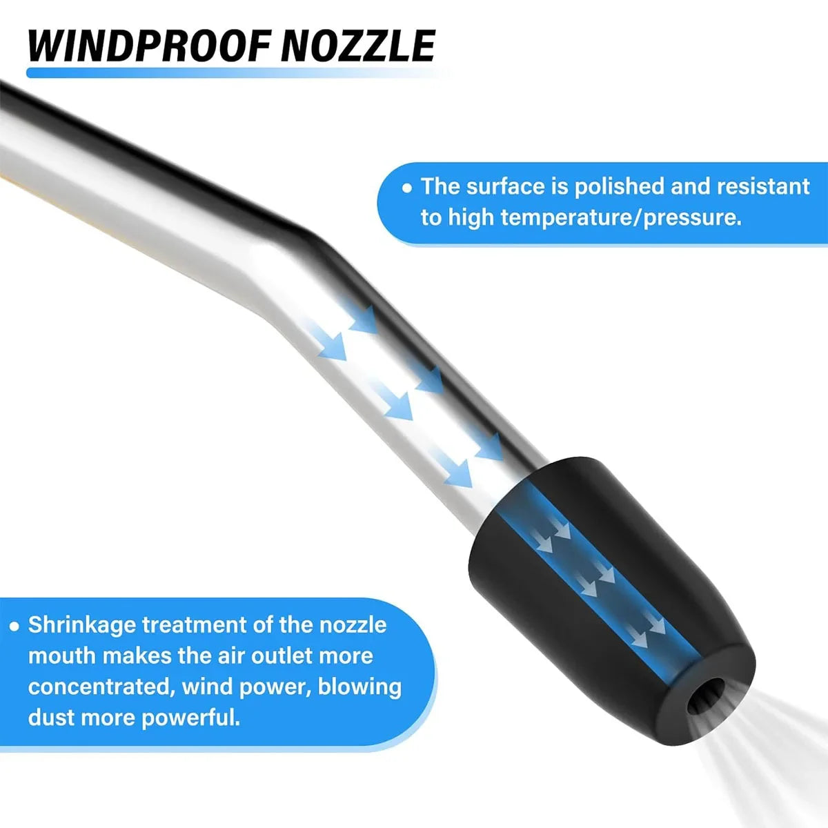 Air Blow Gun | High Flow Compressed Air Blower with Angled Bent Nozzle lifestyle view