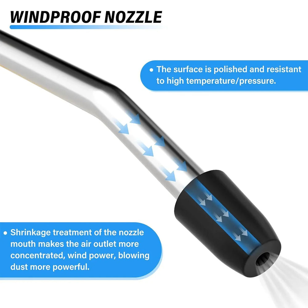 Air Blow Gun | High Flow Compressed Air Blower with Angled Bent Nozzle lifestyle view
