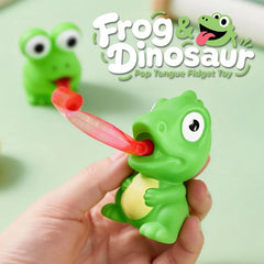 Funny Frog Dinosaur Squeeze Toy Creative Sticking Tongue Out Animal Sensory Toys For Kids Fidget Dec