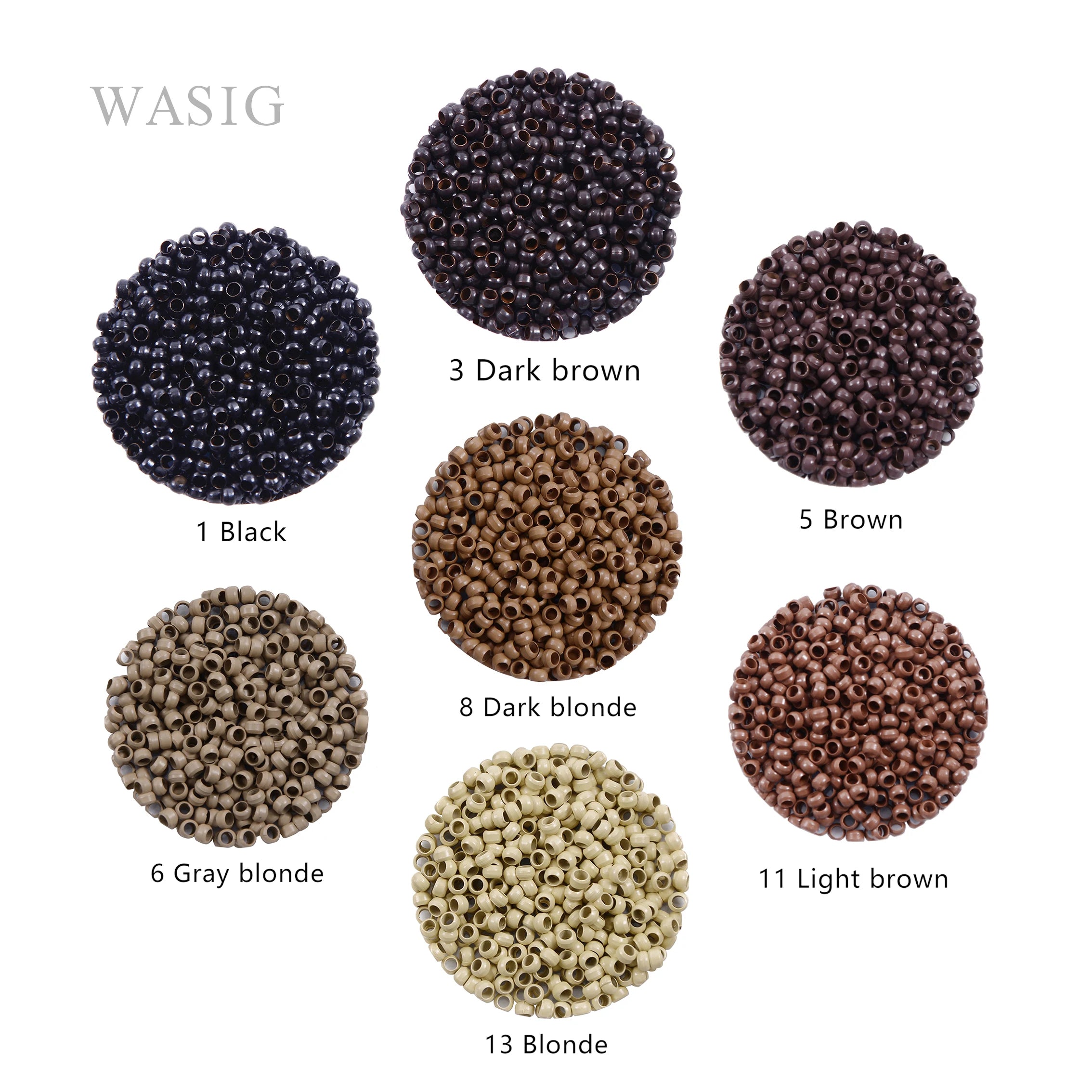 1000 Pieces 2.5 MM Micro Nano Rings  for Hair Extensions 7 colors Optional