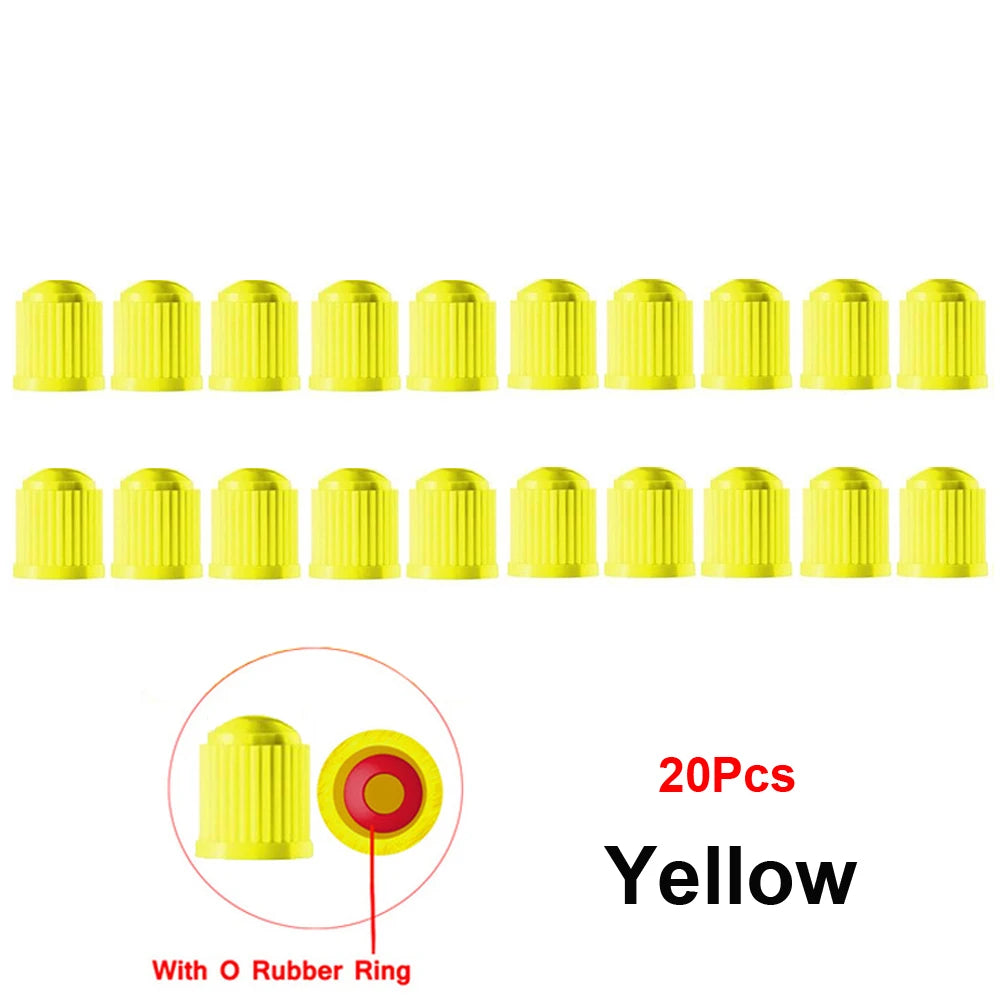 20 Pcs Tire Valve Caps Universal Stem Covers