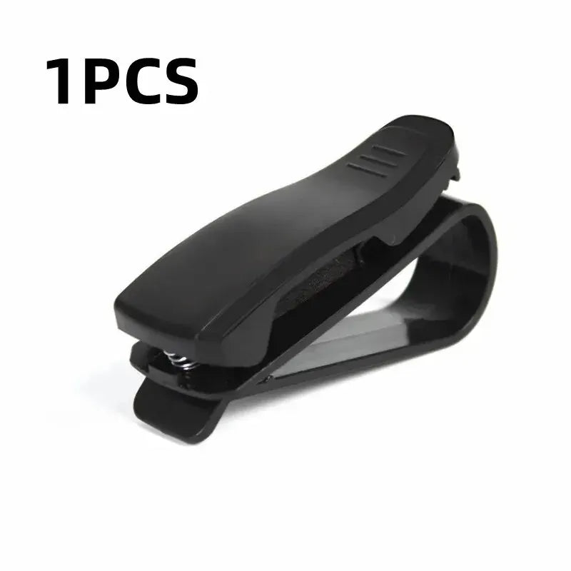 Car Sun Visor Glasses Clip Holder 2PCS Black alternate view