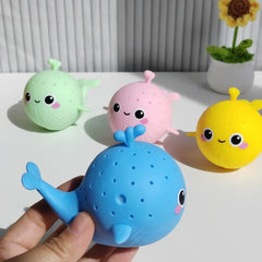 Novelty Squeeze Toy for Stress Relief, Crab, Duck, Whale and Octopus Designs Realistic Bath Toys Spr